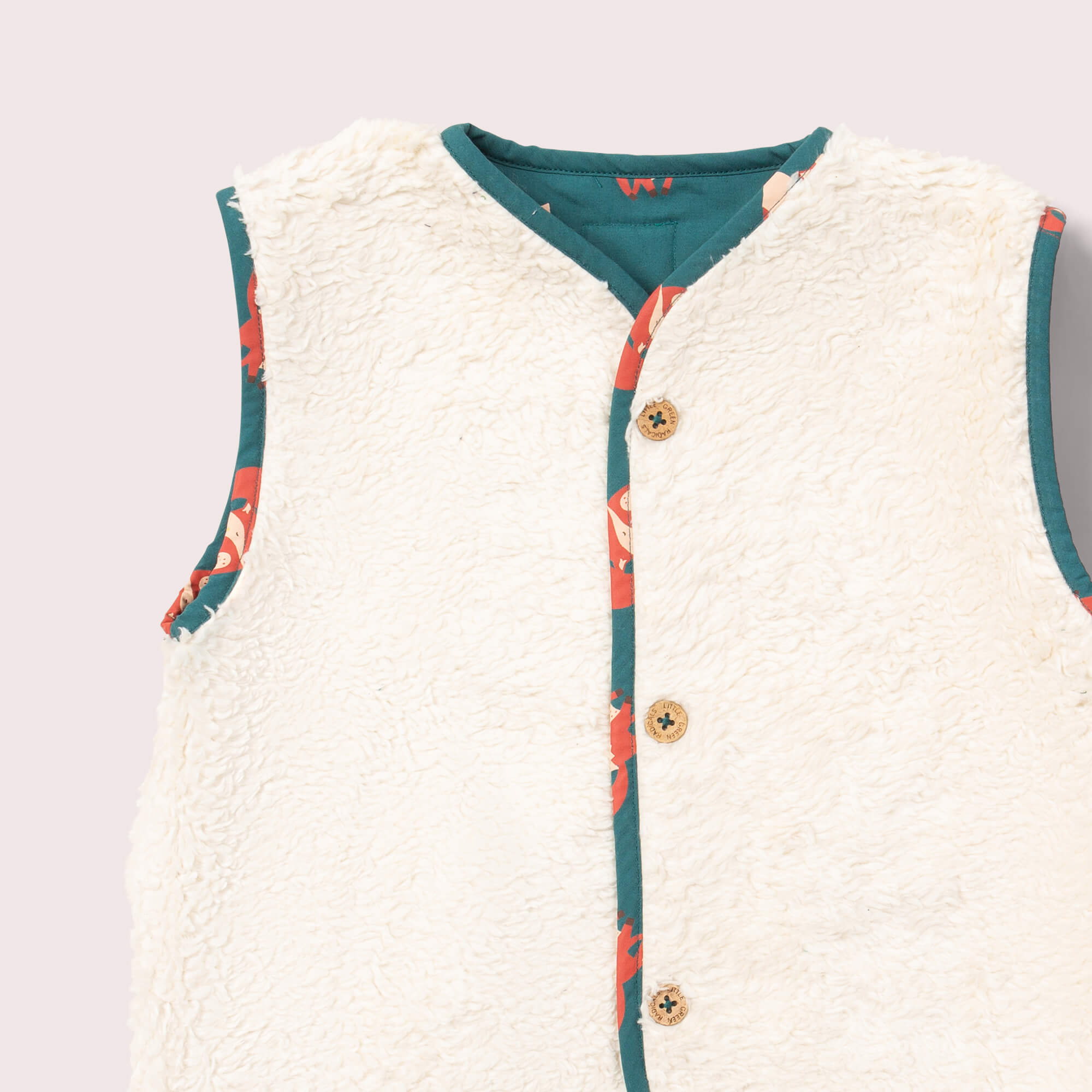 Red Foxes Sherpa Lined Reversible Gilet