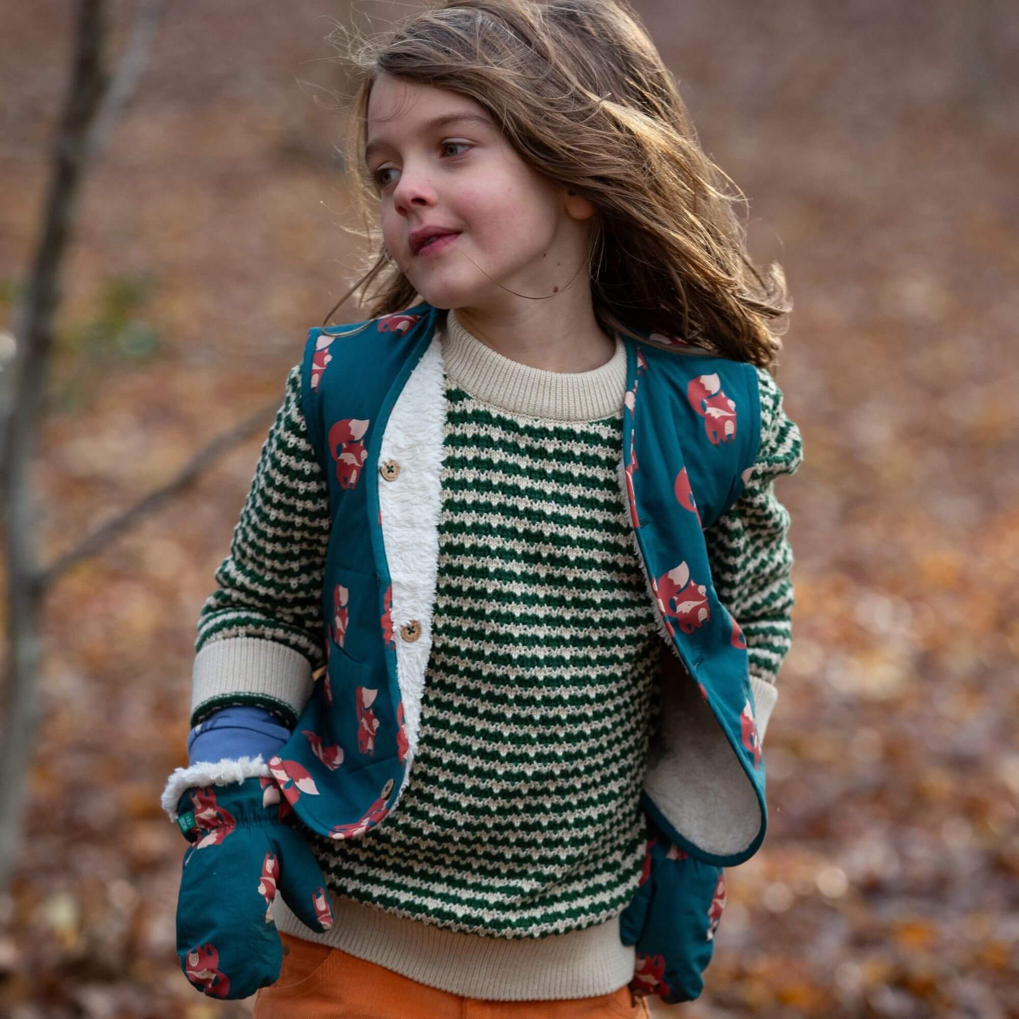 Red Foxes Sherpa Lined Reversible Gilet