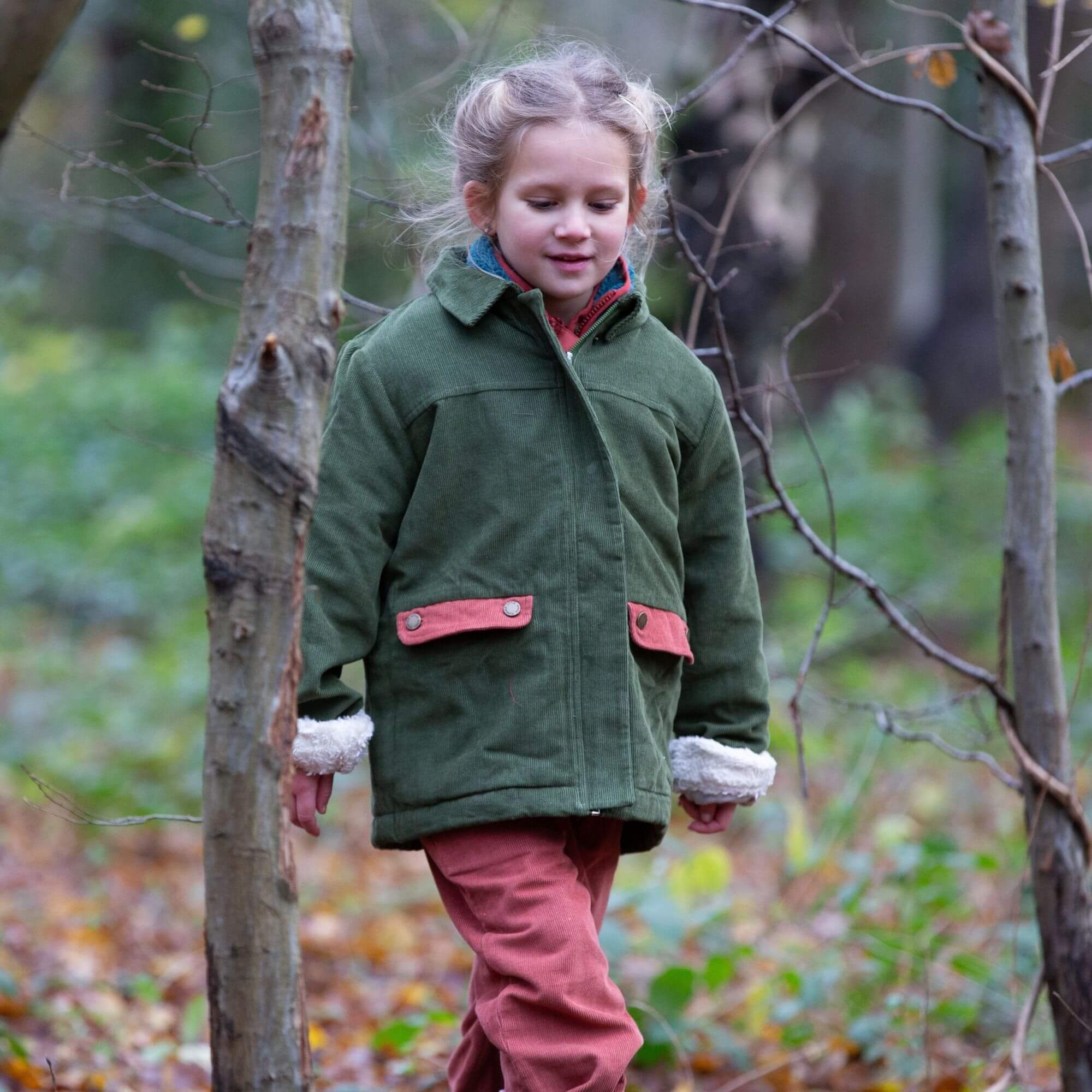 Chive Sherpa Lined Barn Jacket