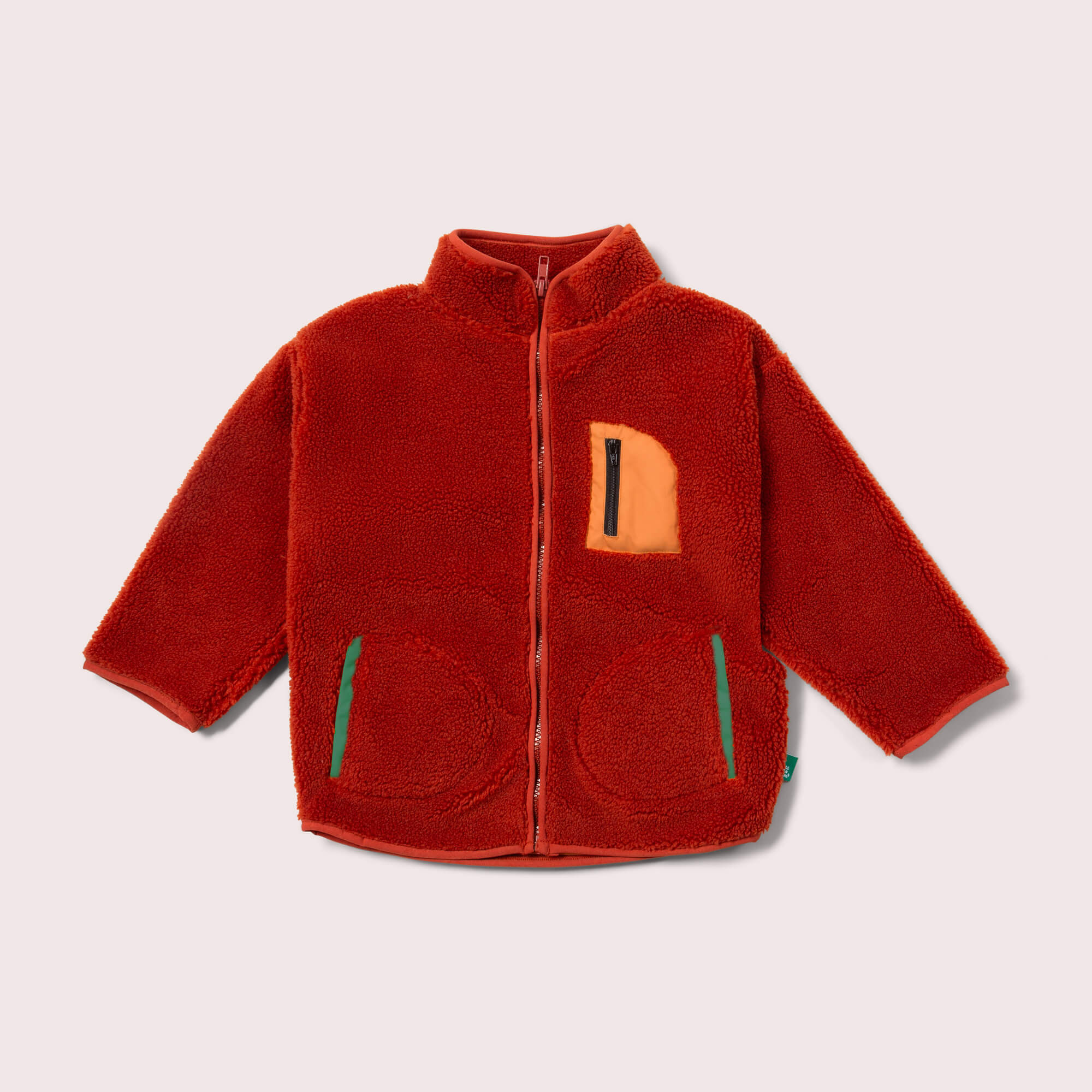 Ginger Zip Up Cosy Recycled Fleece Jacket