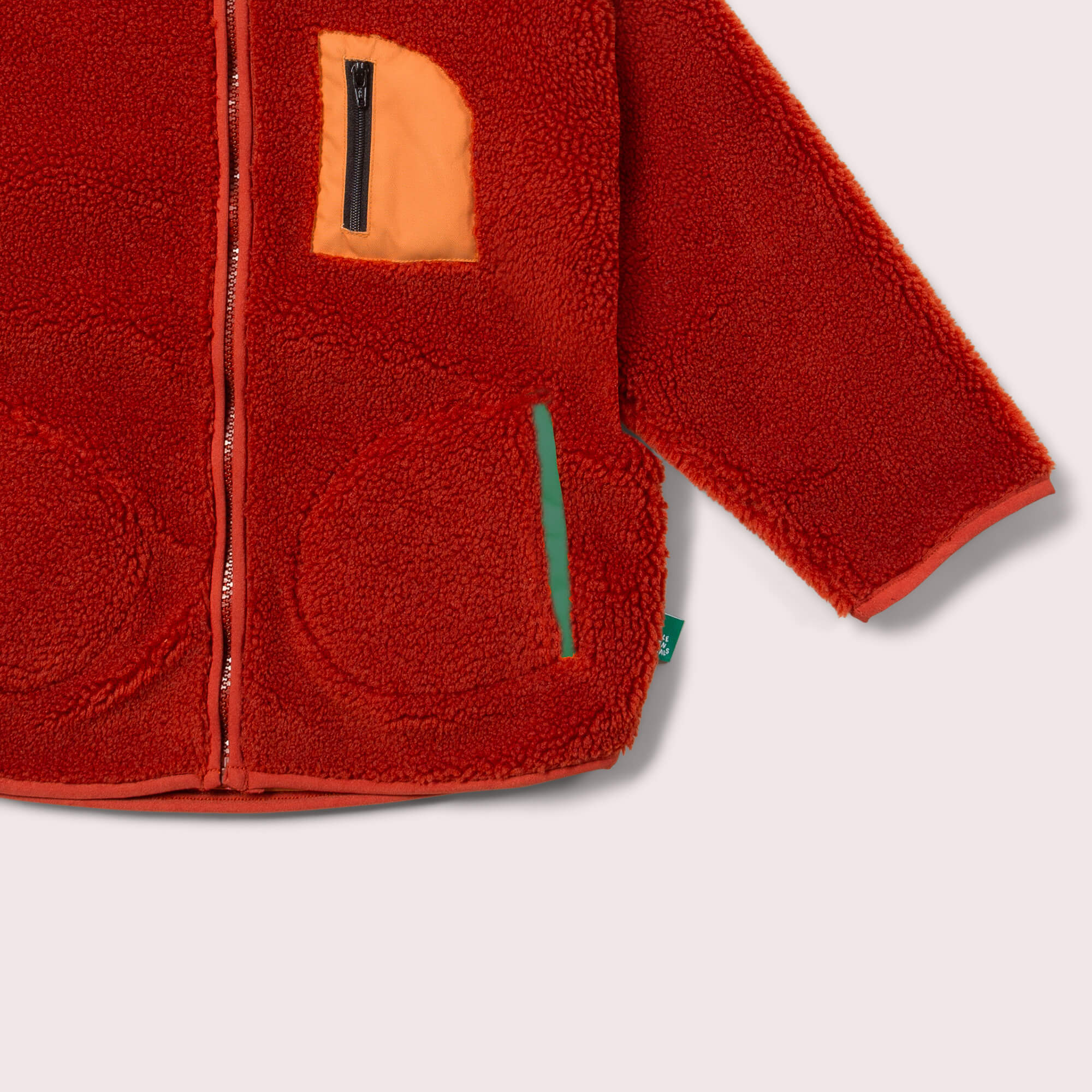 Ginger Zip Up Cosy Recycled Fleece Jacket