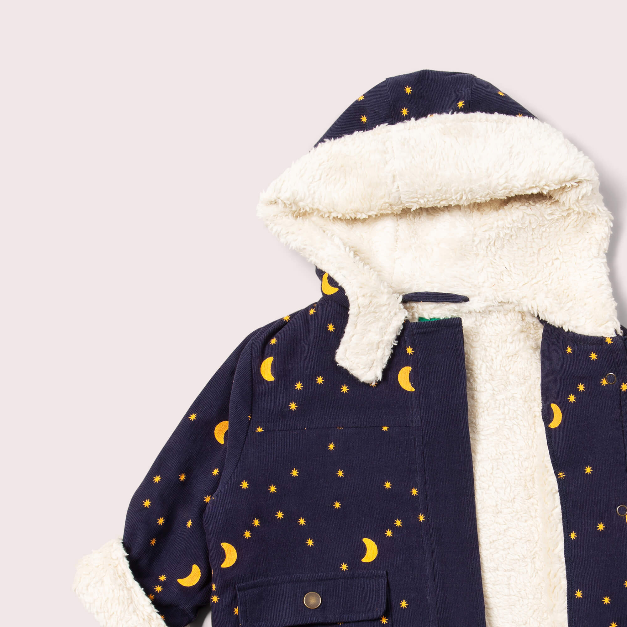 Dark Night Organic Sherpa Toasty Coat