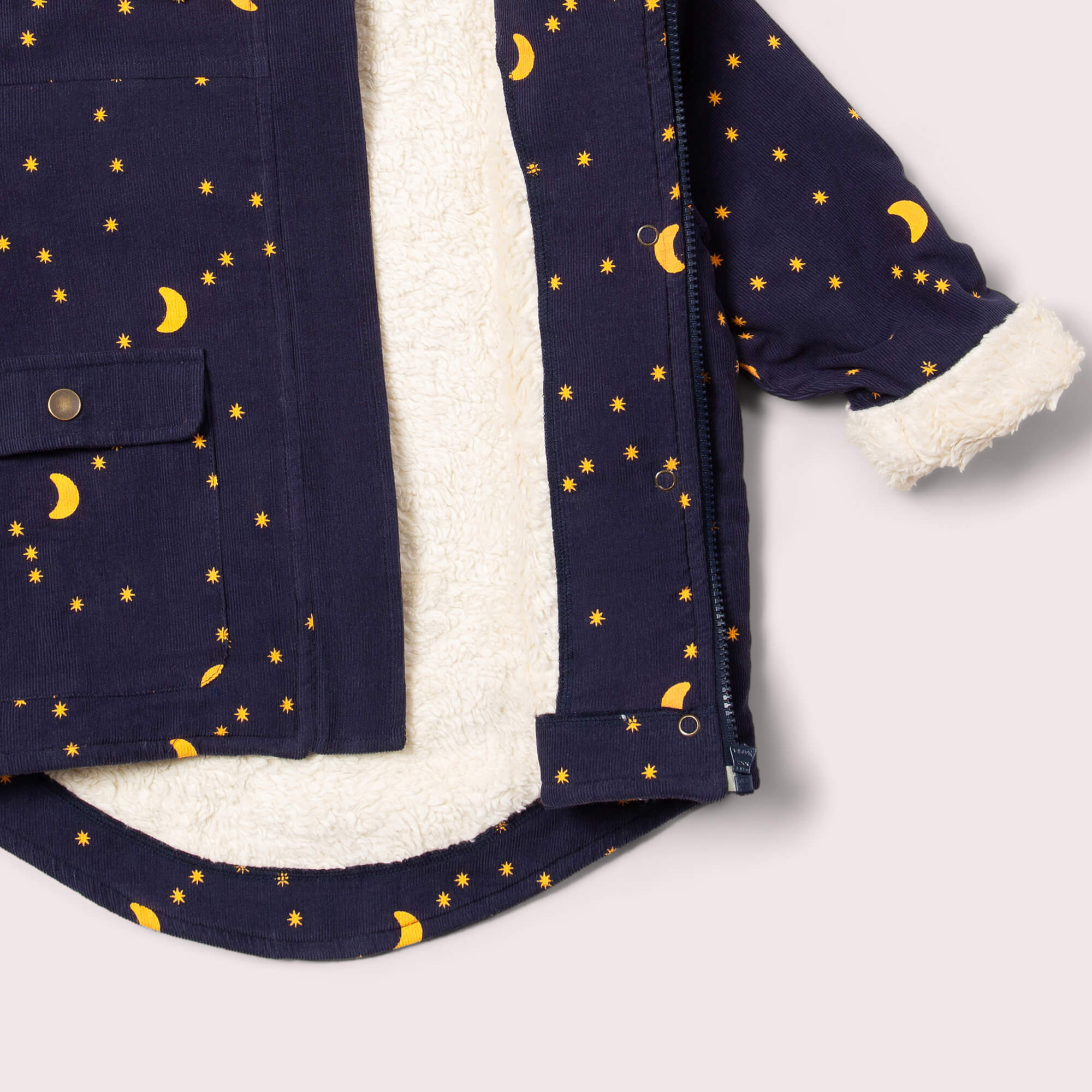 Dark Night Organic Sherpa Toasty Coat