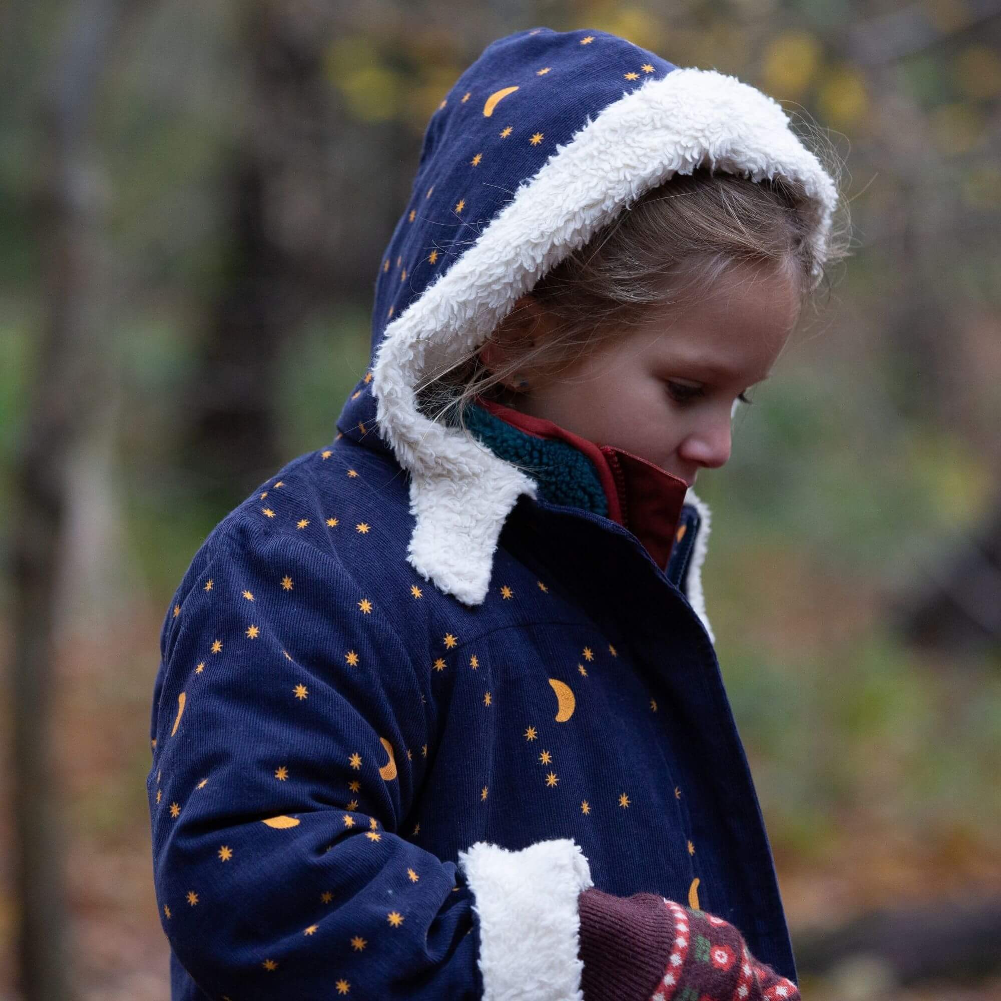 Dark Night Organic Sherpa Toasty Coat