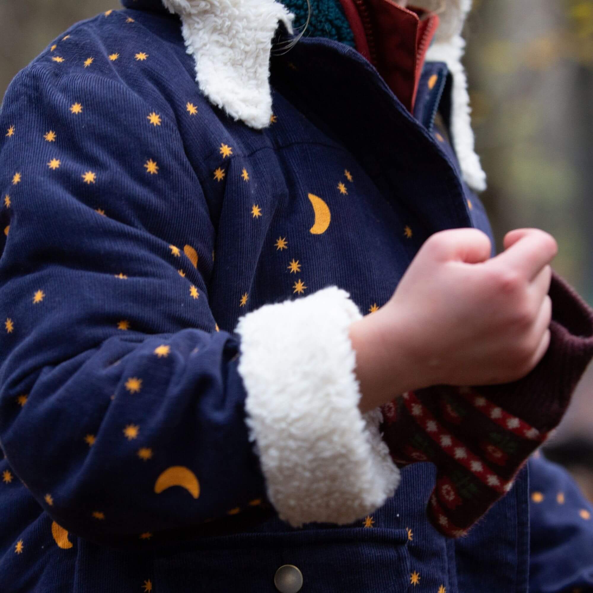 Dark Night Organic Sherpa Toasty Coat