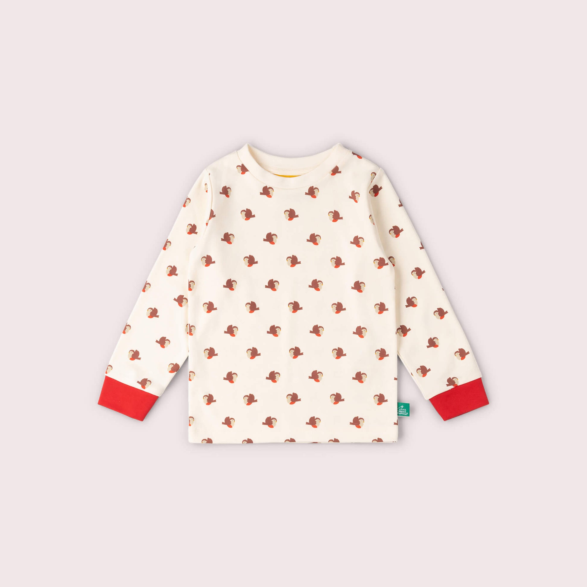 Little Robin Organic Pyjamas Cream / 8-9y