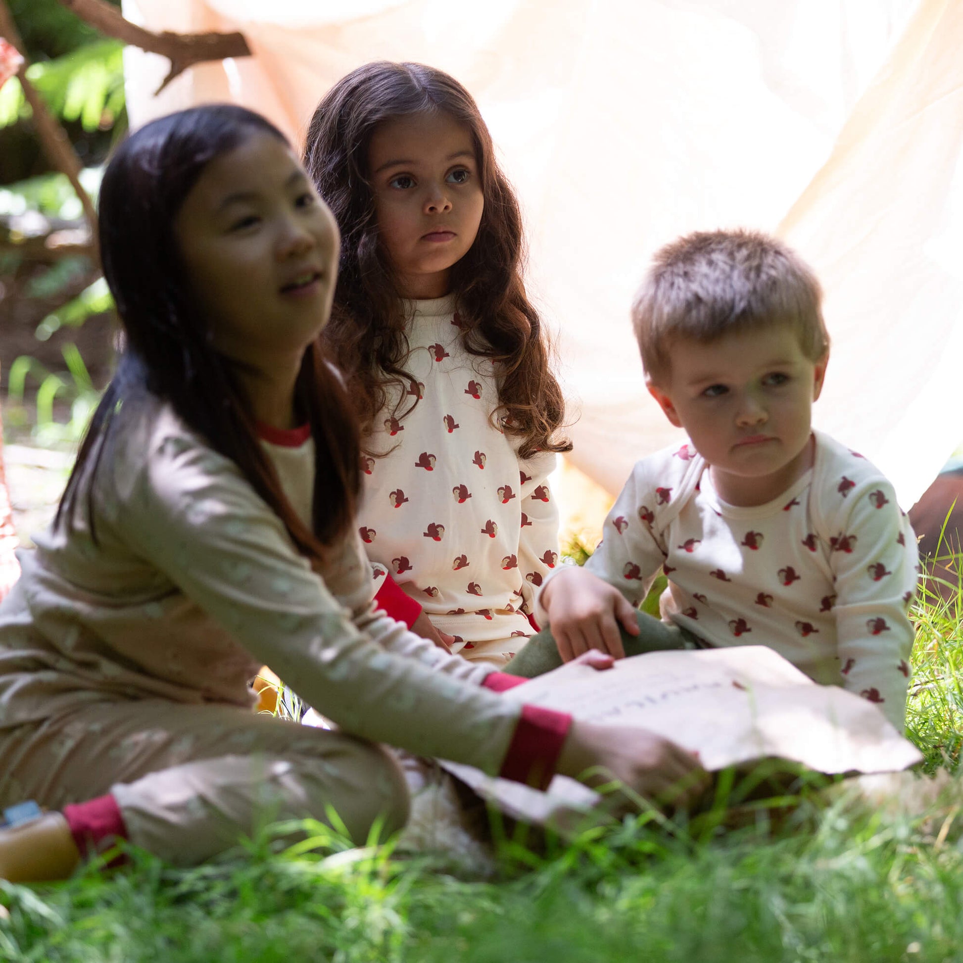 Little Robin Organic Pyjamas Cream / 8-9y