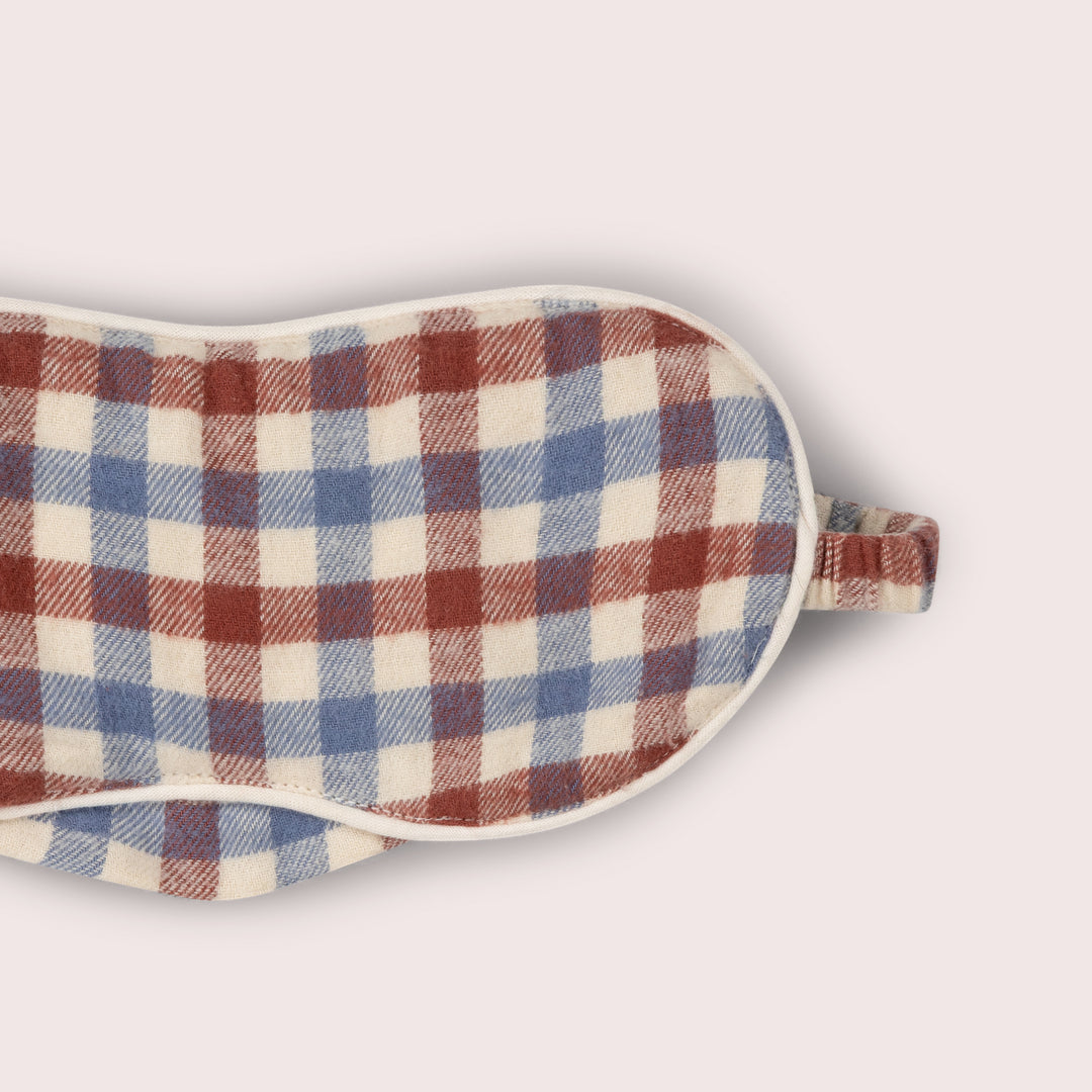 Ginger Check Organic Eye Mask