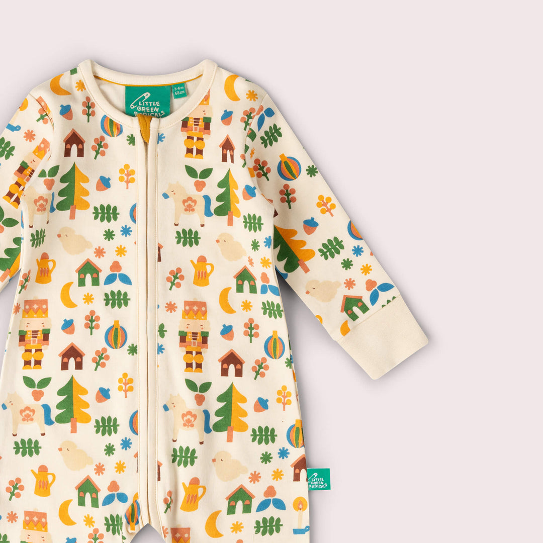 Toy Box Zip Organic Babygrow Multi / 12-18m