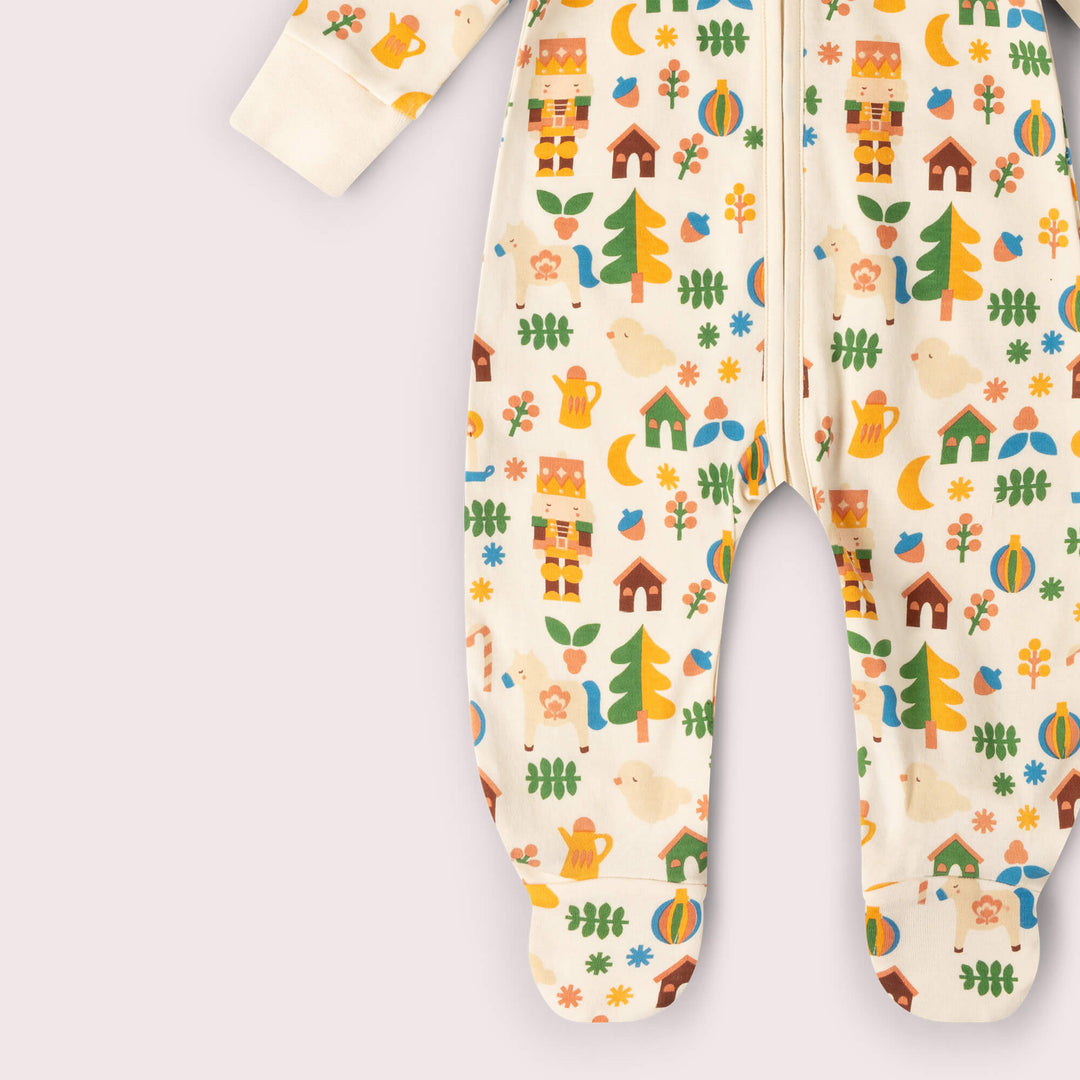 Toy Box Zip Organic Babygrow Multi / 12-18m