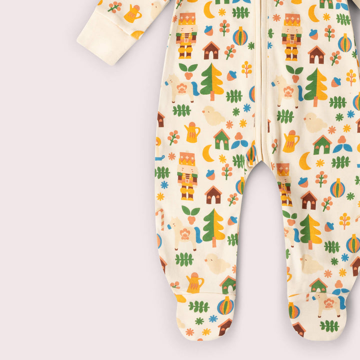 Toy Box Zip Organic Babygrow Multi / 12-18m