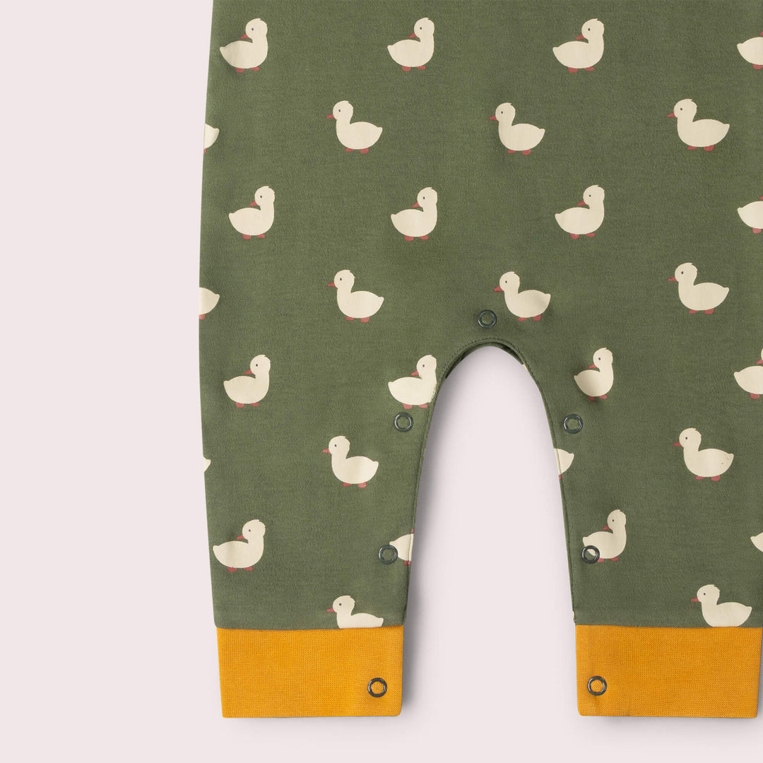 Olive Ducks Everyday Dungarees Green / 3-4y
