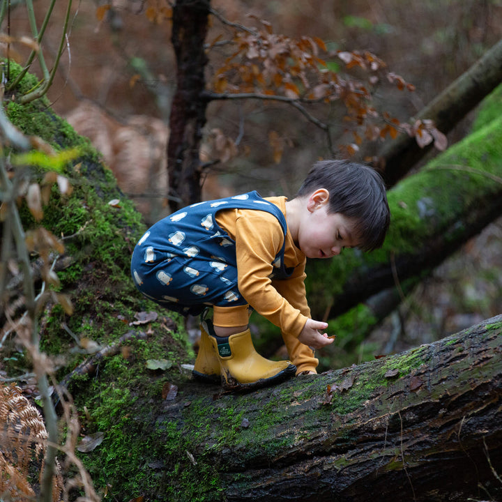 Blue Penguins Everyday Dungarees Navy / 3-4y