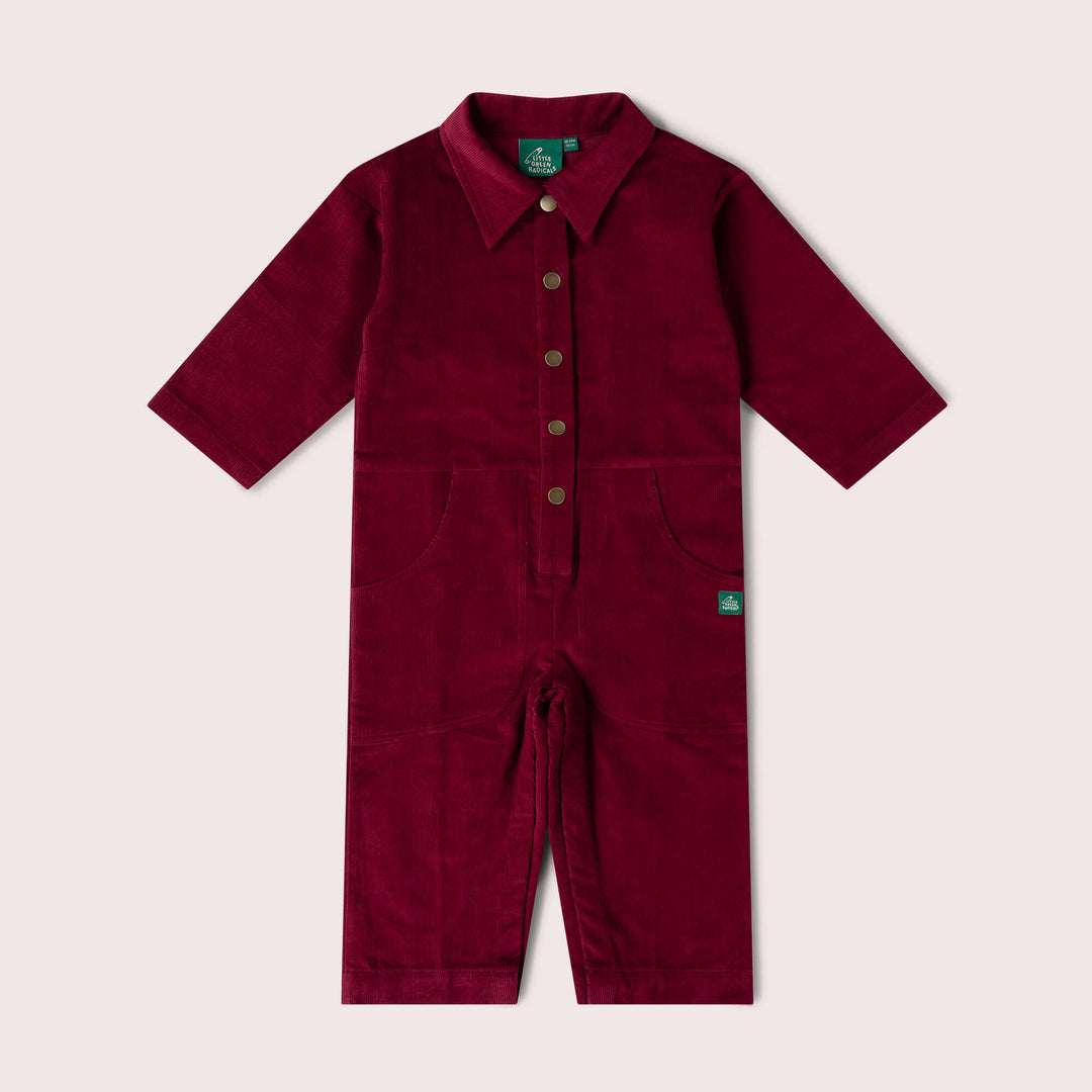 Berry Cord Jumpsuit Purple / 6-7y
