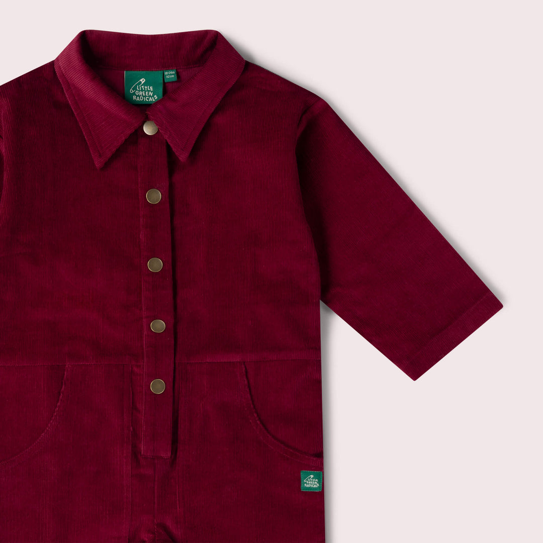 Berry Cord Jumpsuit Purple / 6-7y