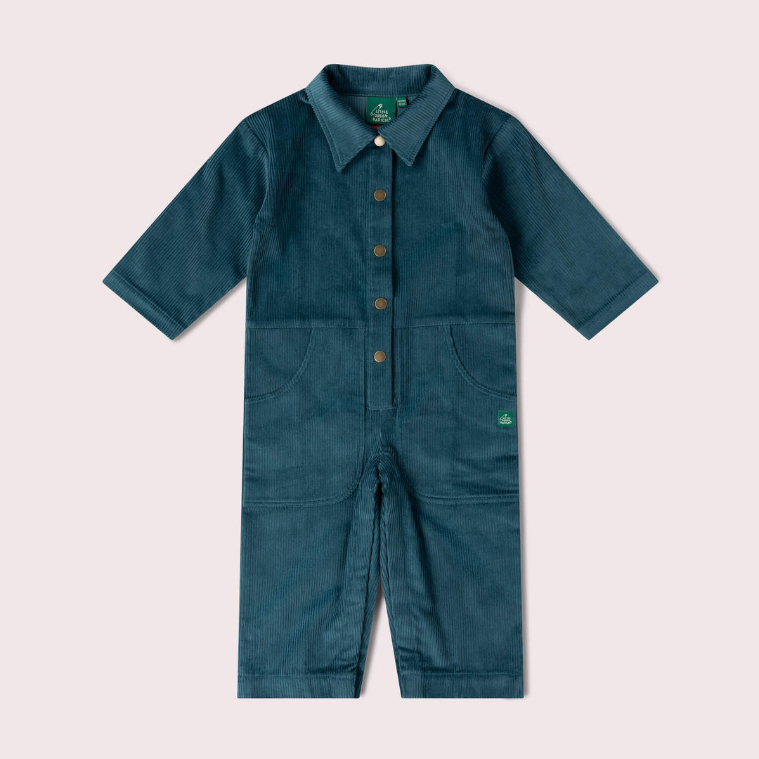 Calm Sea Cord Jumpsuit Blue / 6-7y