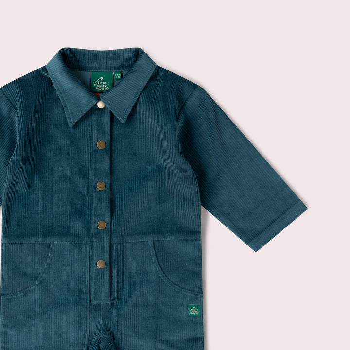 Calm Sea Cord Jumpsuit Blue / 6-7y