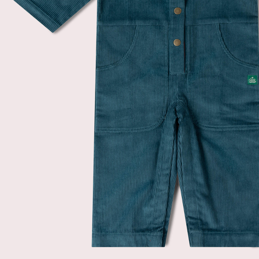 Calm Sea Cord Jumpsuit Blue / 6-7y