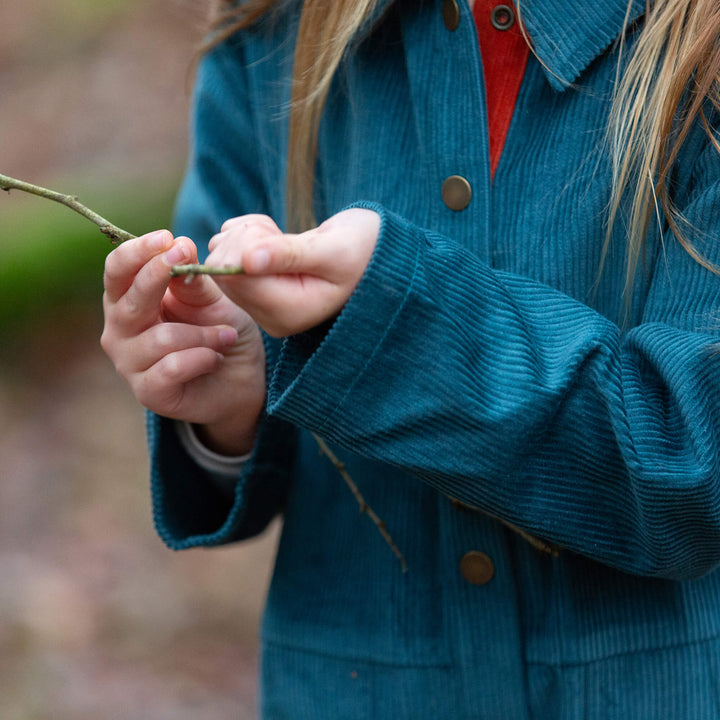 Calm Sea Cord Jumpsuit Blue / 6-7y
