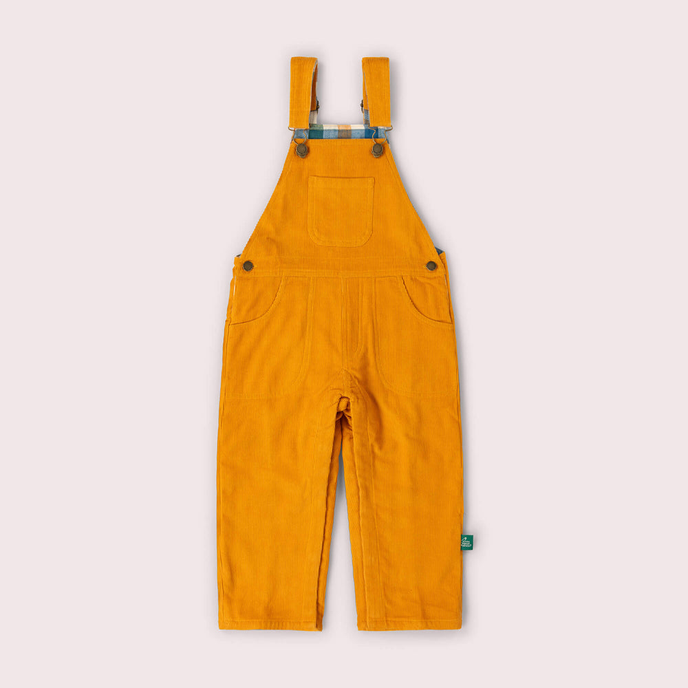 Sunflower Lined Corduroy Dungarees Gold / 6-7y
