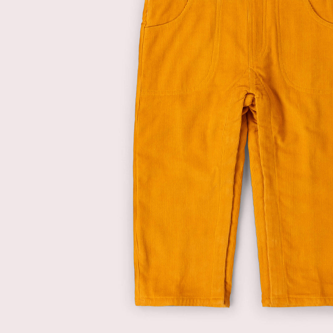 Sunflower Lined Corduroy Dungarees Gold / 6-7y