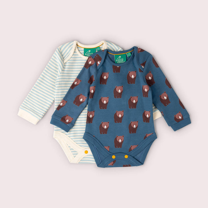 Blue Bears Baby Bodysuit 2 Pack Blue / 18-24m