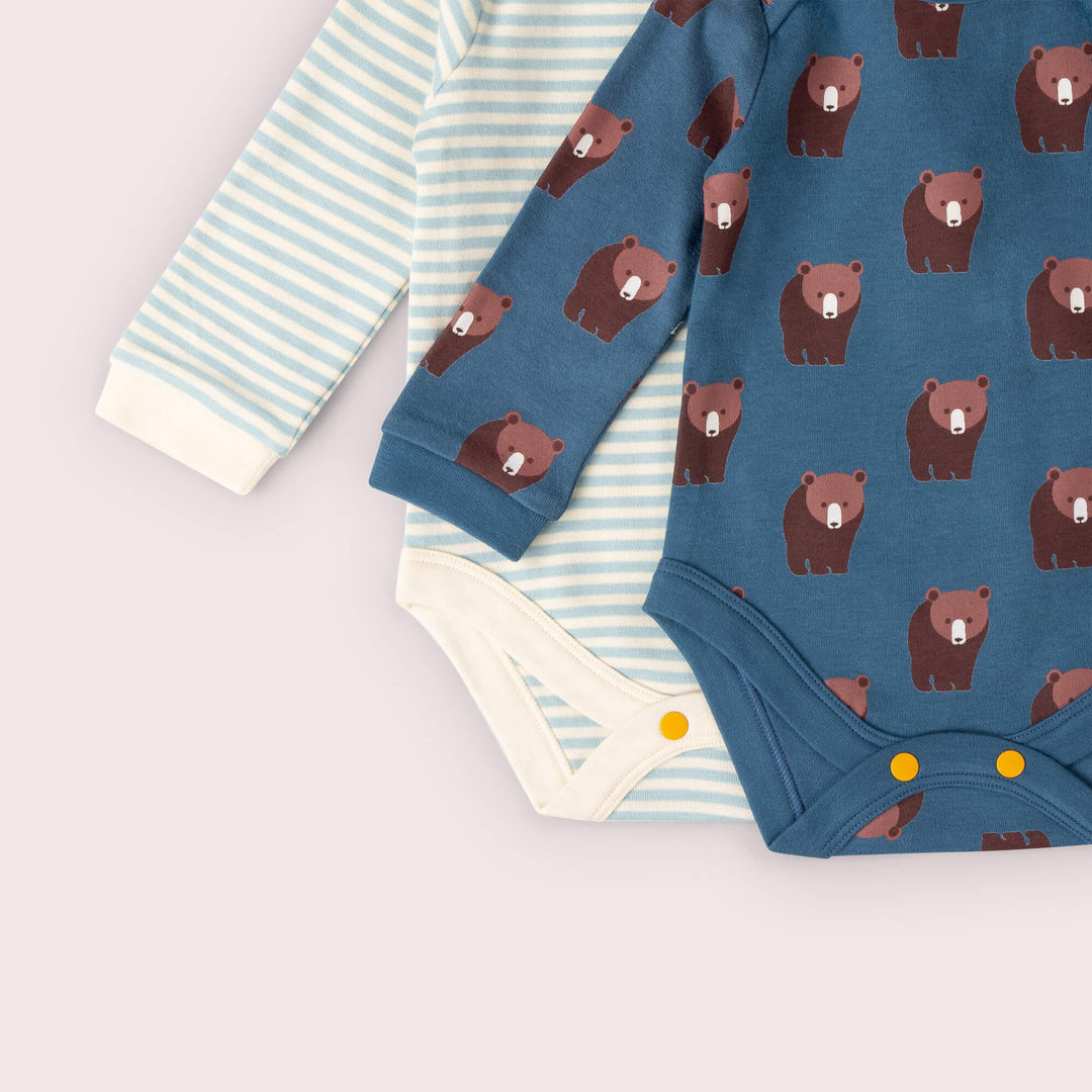 Blue Bears Baby Bodysuit 2 Pack Blue / 18-24m