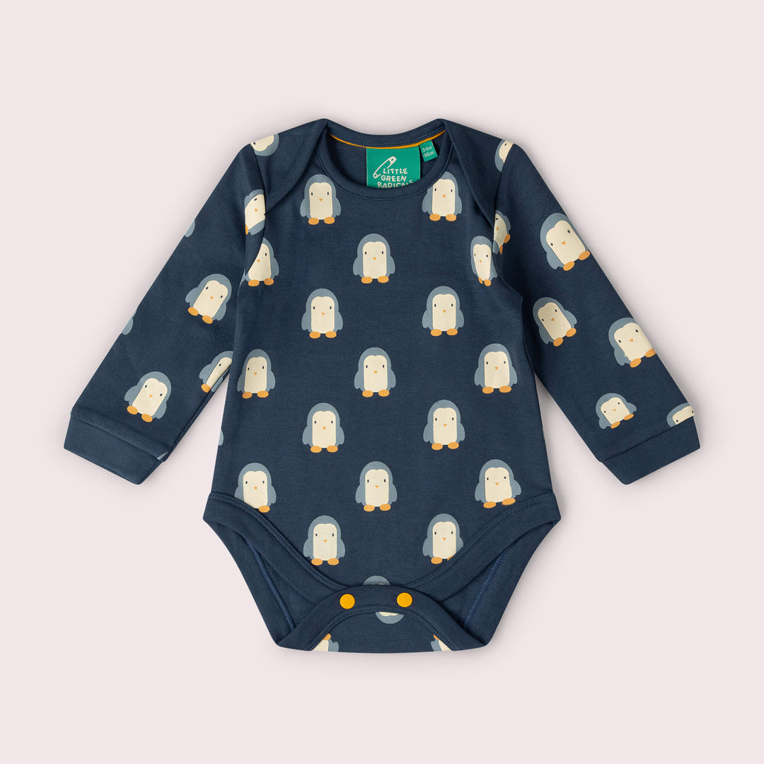 Blue Penguins Baby Bodysuit 2 Pack Navy / 18-24m