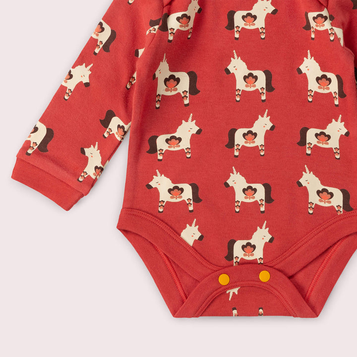 Little Unicorns Baby Bodysuit 2 Pack Purple / 18-24m