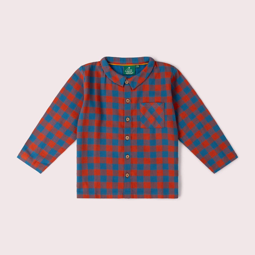 Burnt Ochre Check Long Sleeve Shirt Multi / 7-8y