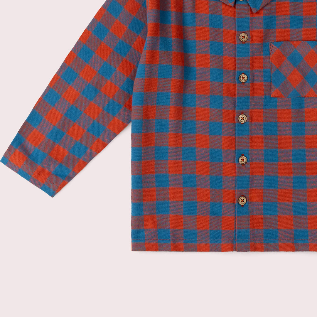 Burnt Ochre Check Long Sleeve Shirt Multi / 7-8y