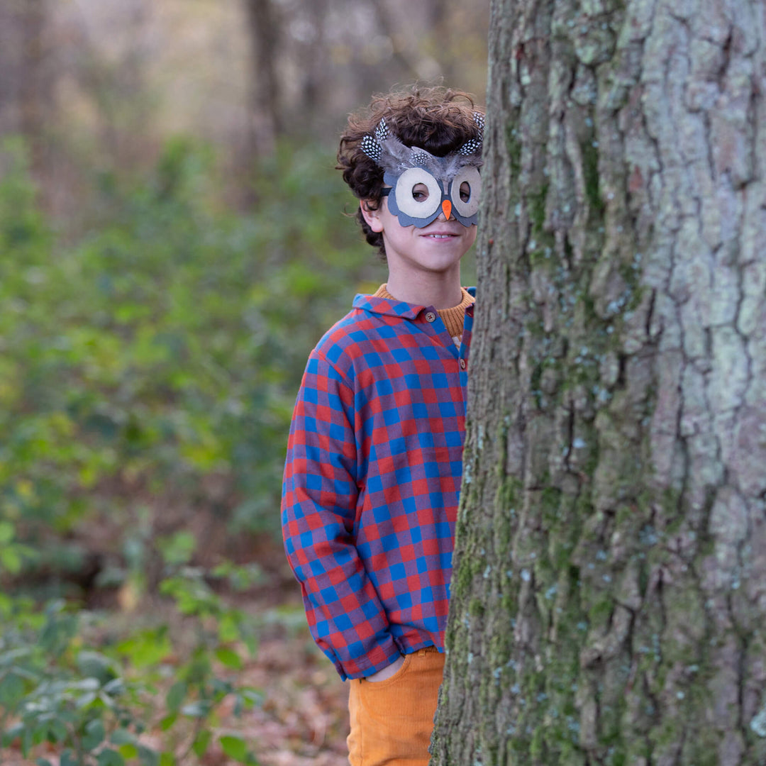 Burnt Ochre Check Long Sleeve Shirt Multi / 7-8y