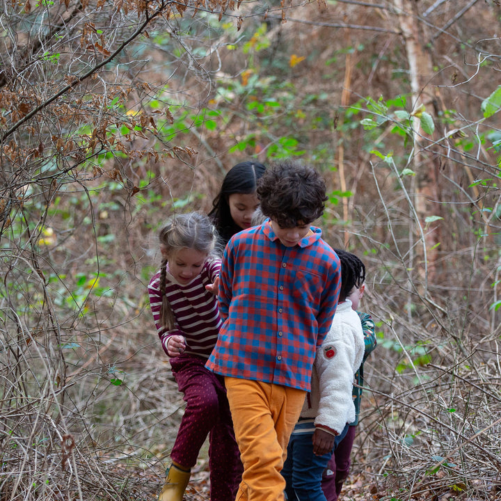 Burnt Ochre Check Long Sleeve Shirt Multi / 7-8y