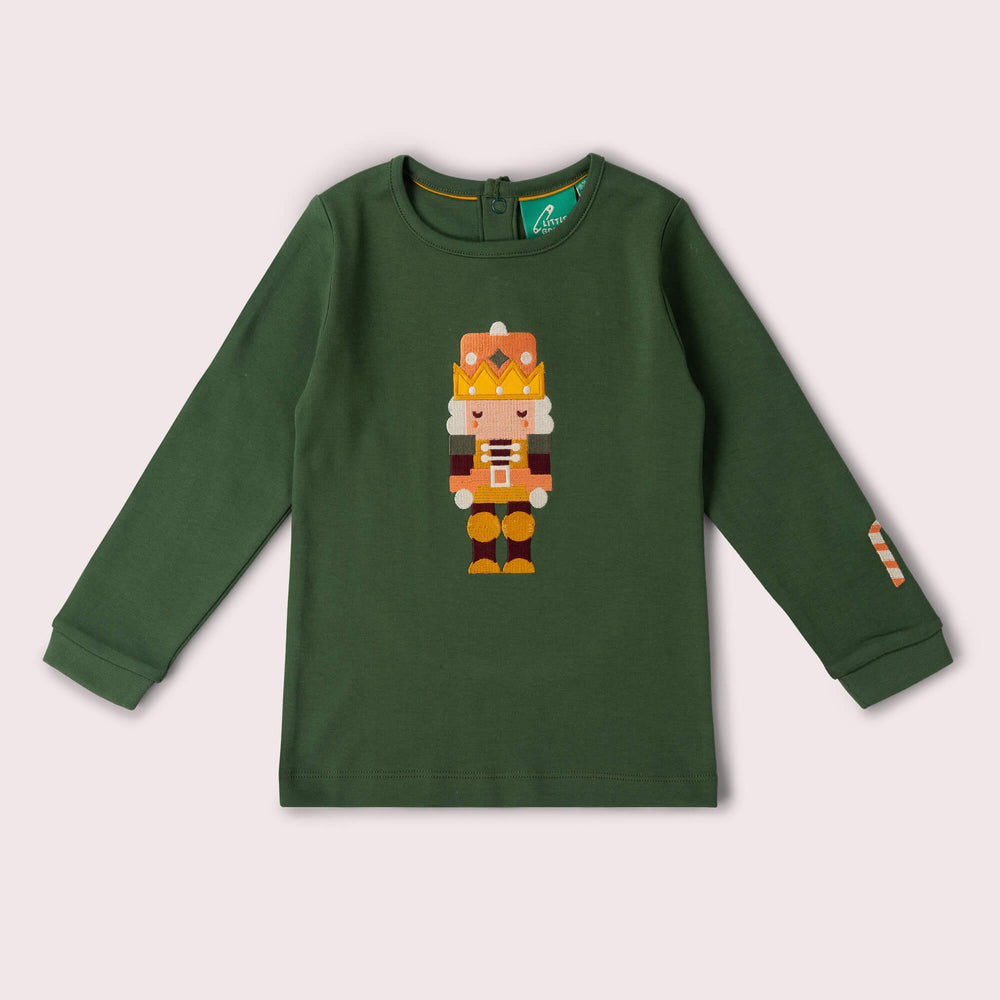 Toy Box Applique Long Sleeve T-Shirt Green / 4-5y