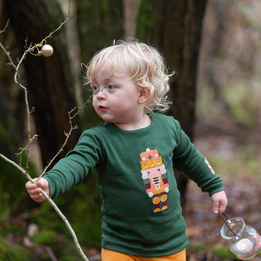 Toy Box Applique Long Sleeve T-Shirt Green / 4-5y