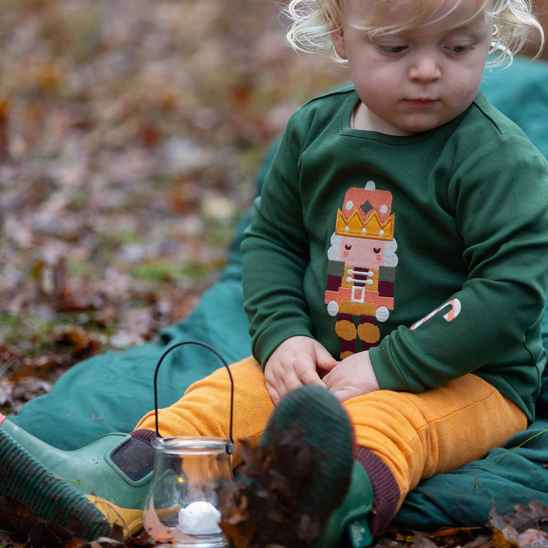 Toy Box Applique Long Sleeve T-Shirt Green / 4-5y