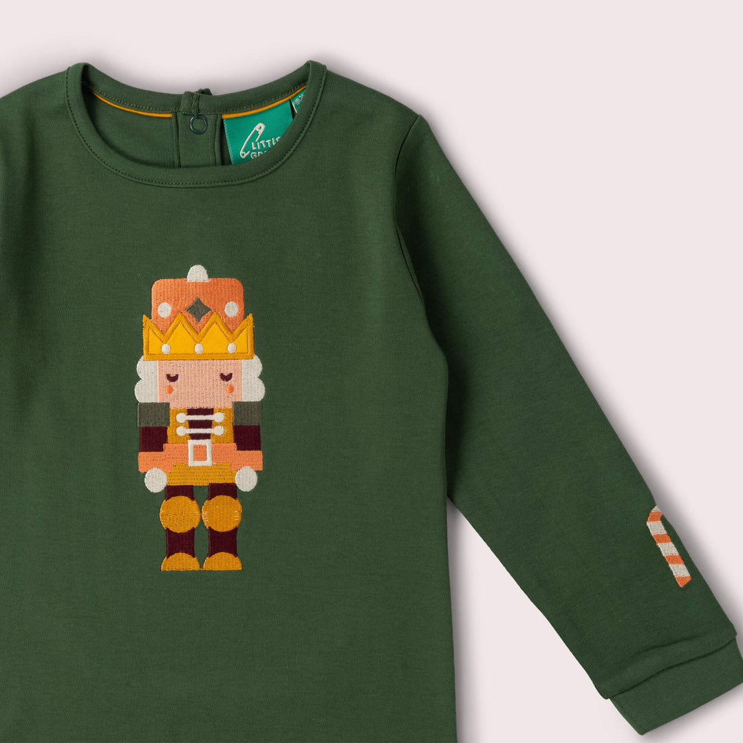 Toy Box Applique Long Sleeve T-Shirt Green / 4-5y