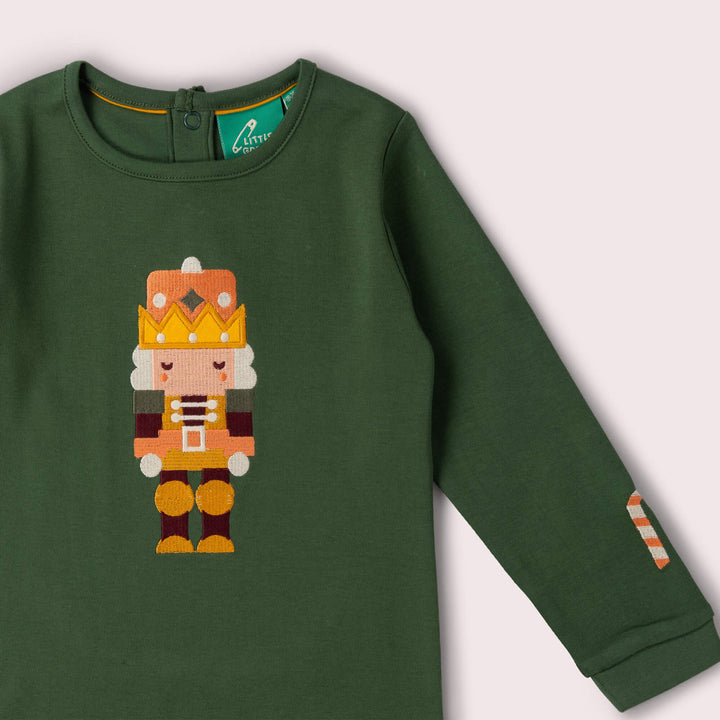 Toy Box Applique Long Sleeve T-Shirt Green / 4-5y