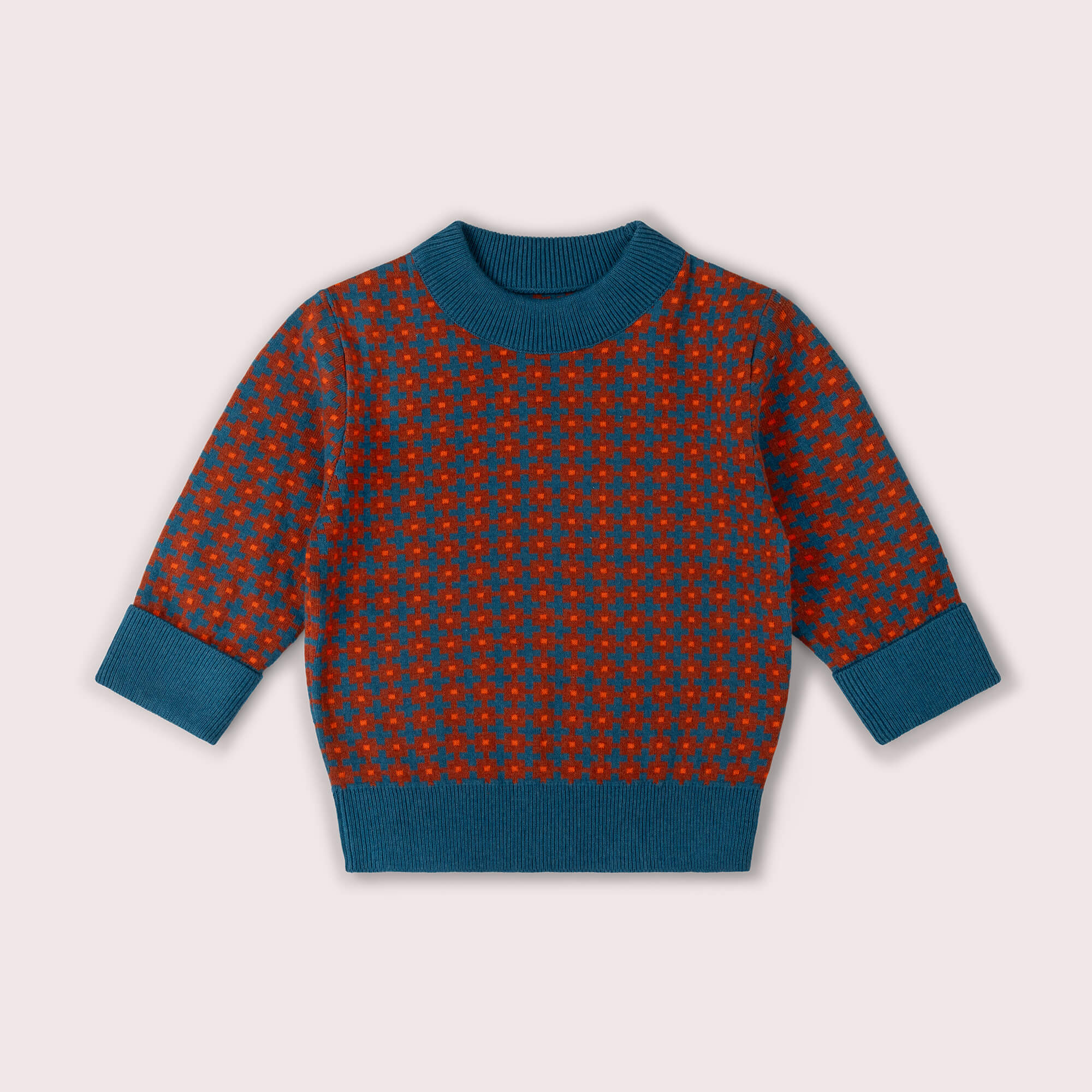 Ginger Squares Knitted Jumper Multi / 7-8y