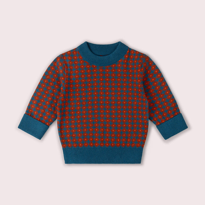 Ginger Squares Knitted Jumper Multi / 7-8y