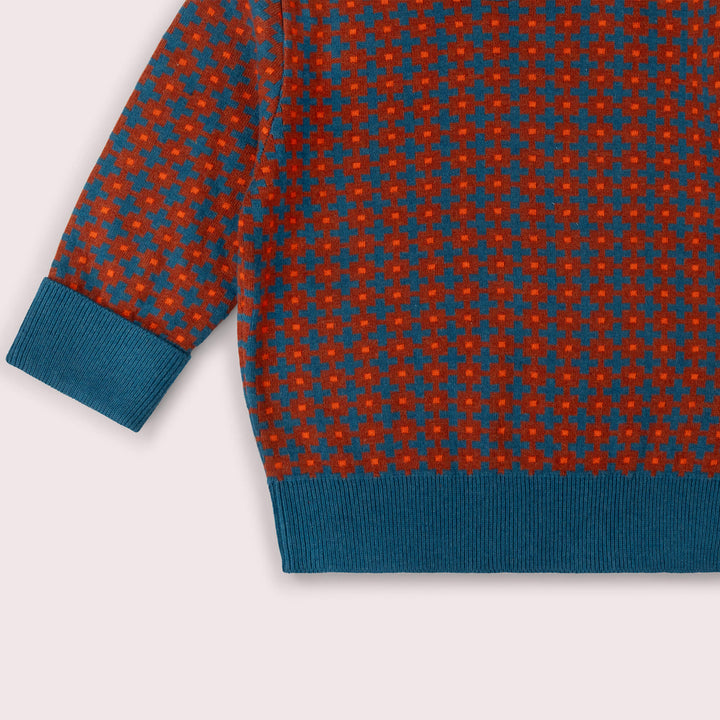 Ginger Squares Knitted Jumper Multi / 7-8y