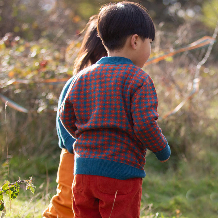 Ginger Squares Knitted Jumper Multi / 7-8y