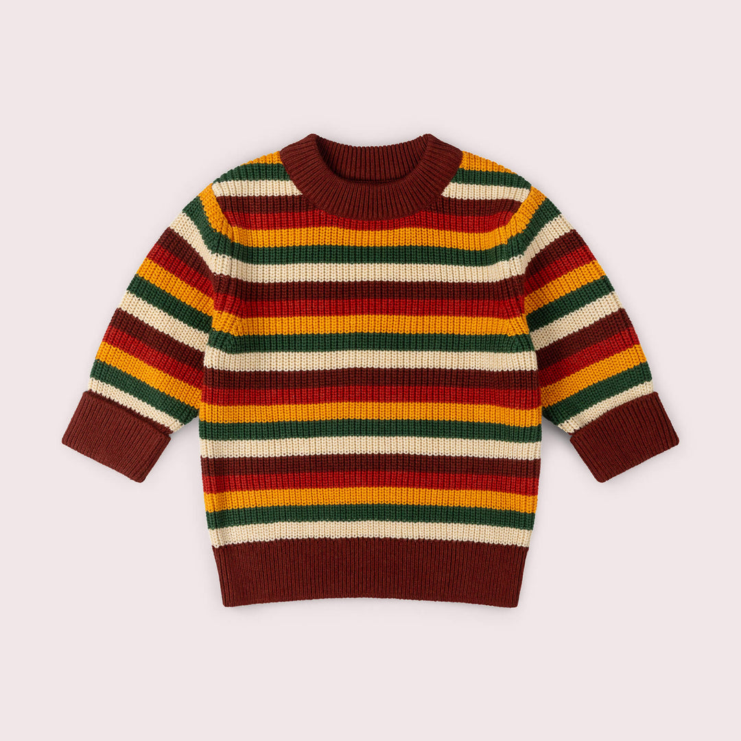 Hazel Rainbow Snuggly Knitted Jumper Multi / 7-8y