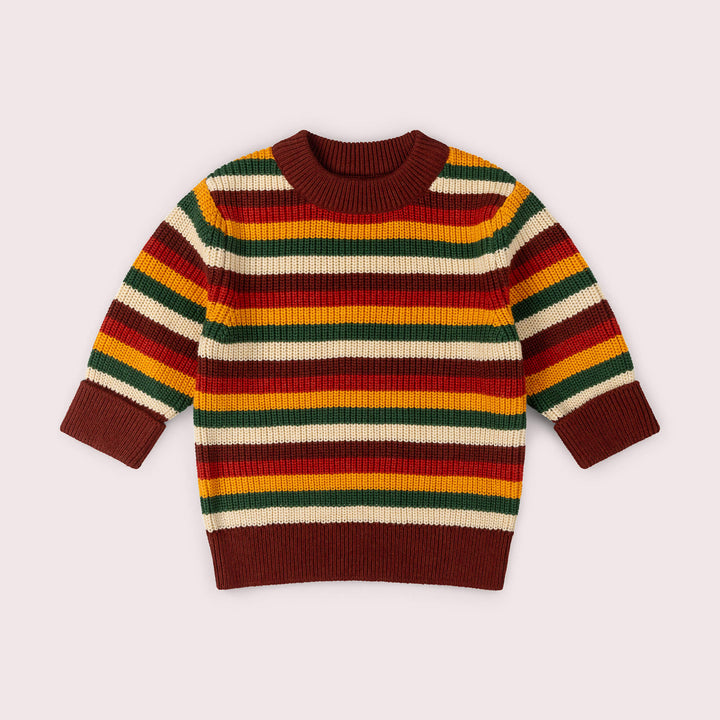 Hazel Rainbow Snuggly Knitted Jumper Multi / 7-8y