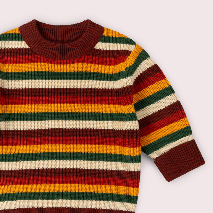 Hazel Rainbow Snuggly Knitted Jumper Multi / 7-8y