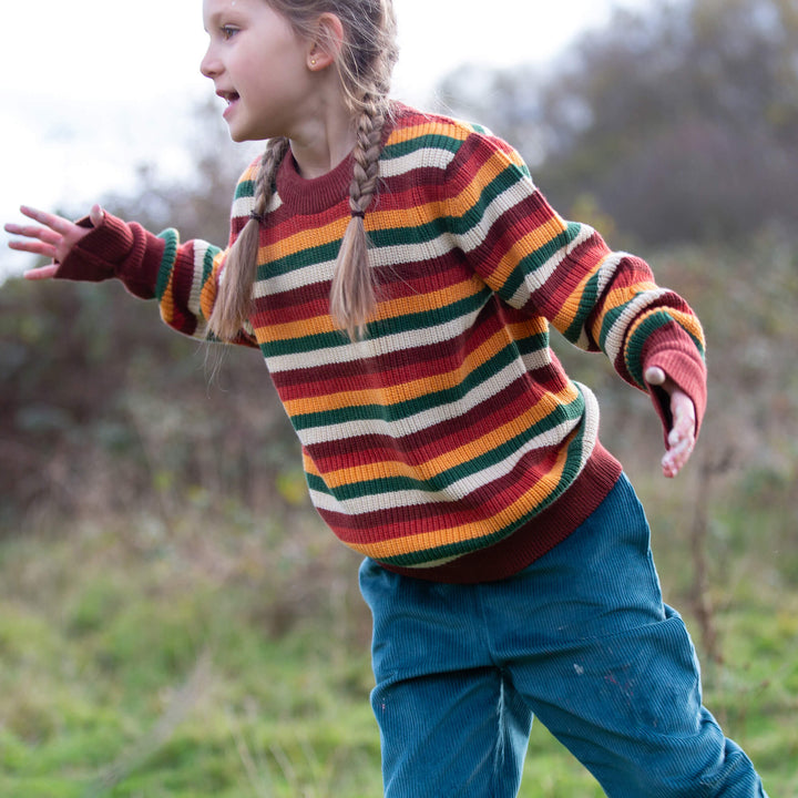 Hazel Rainbow Snuggly Knitted Jumper Multi / 7-8y