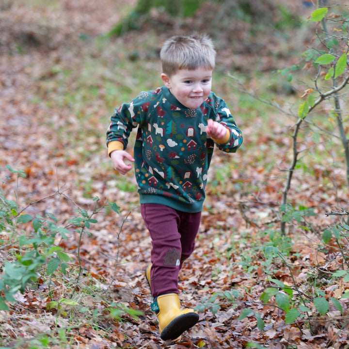 Woodland World Raglan Sweatshirt Green / 7-8y