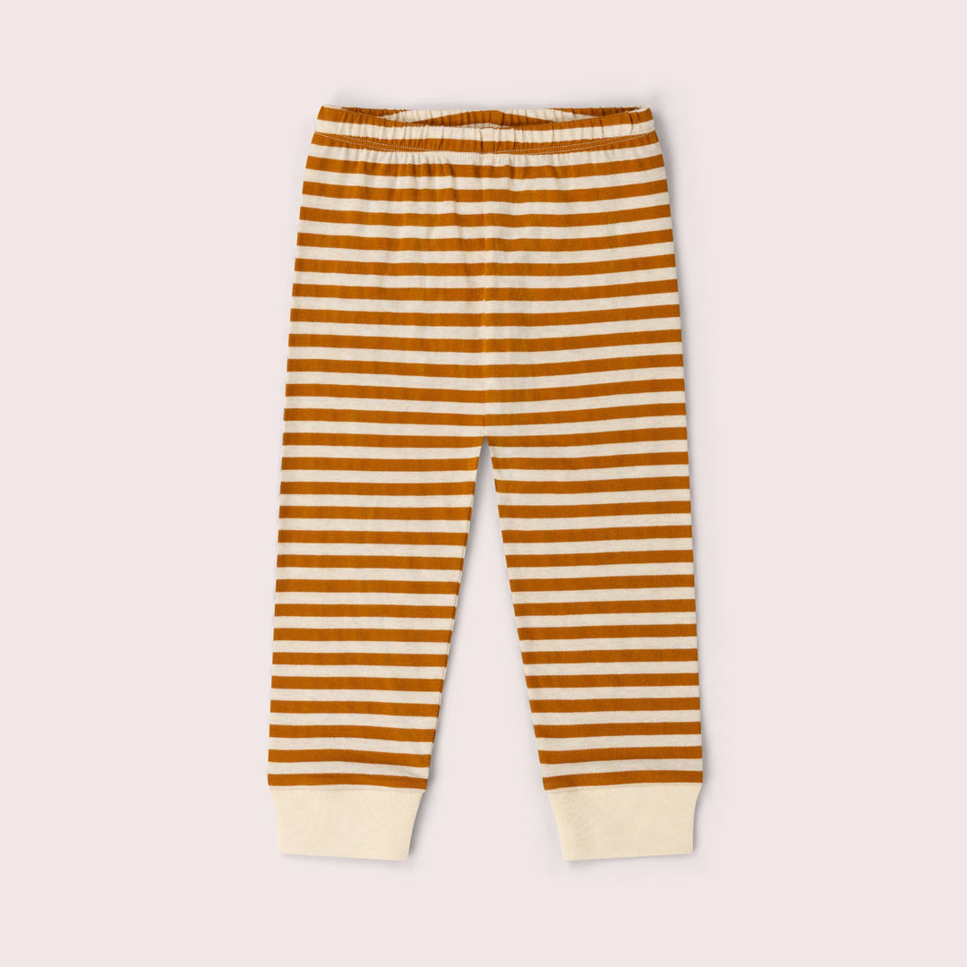 Apricot Striped Organic Pyjamas NOT AVAILABLE USA/CAN/AUS