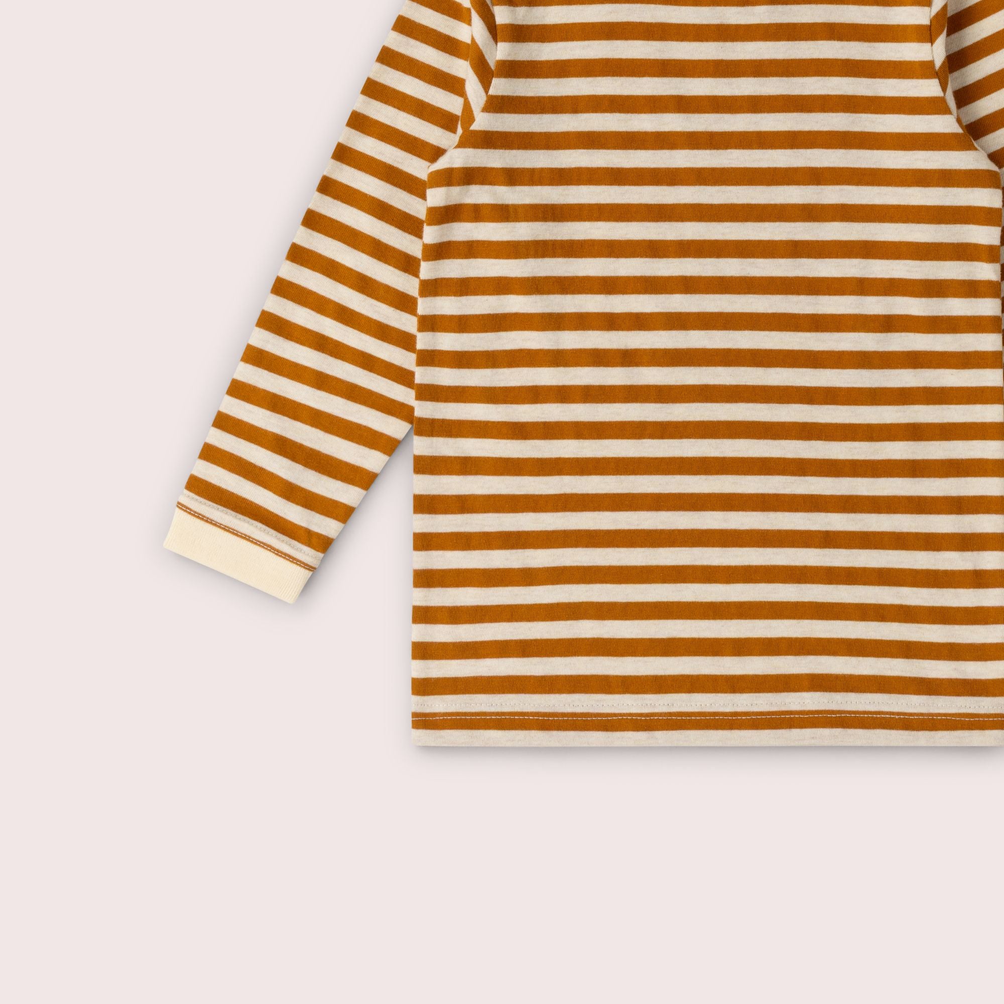 Apricot Striped Long Sleeve T-Shirt