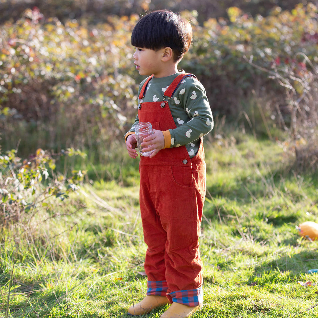 Olive Ducks Long Sleeve T-Shirt Green / 7-8y